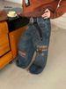 ELLE IDEALTEAM Vintage Patchwork Embroidered Distressed Straight-Leg Pants 2025 Thirteen Lines Autumn Winter New Fleece-Lined_mkmklike.com