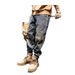 Men's Clothing Plus Size Casual Jeans Loose Fit Workwear Style Tapered Cuffs Trendy Denim Pants_mkmklike.com