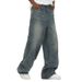 Men's Clothing High Street Loose Straight Wide Leg Casual Pants_mkmklike.com