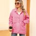 K New Versatile Slimming Retro Classic Loose Denim Casual Jacket Top For Women. No Necklace, Glasses, Or Other Accessories_mkmklike.com