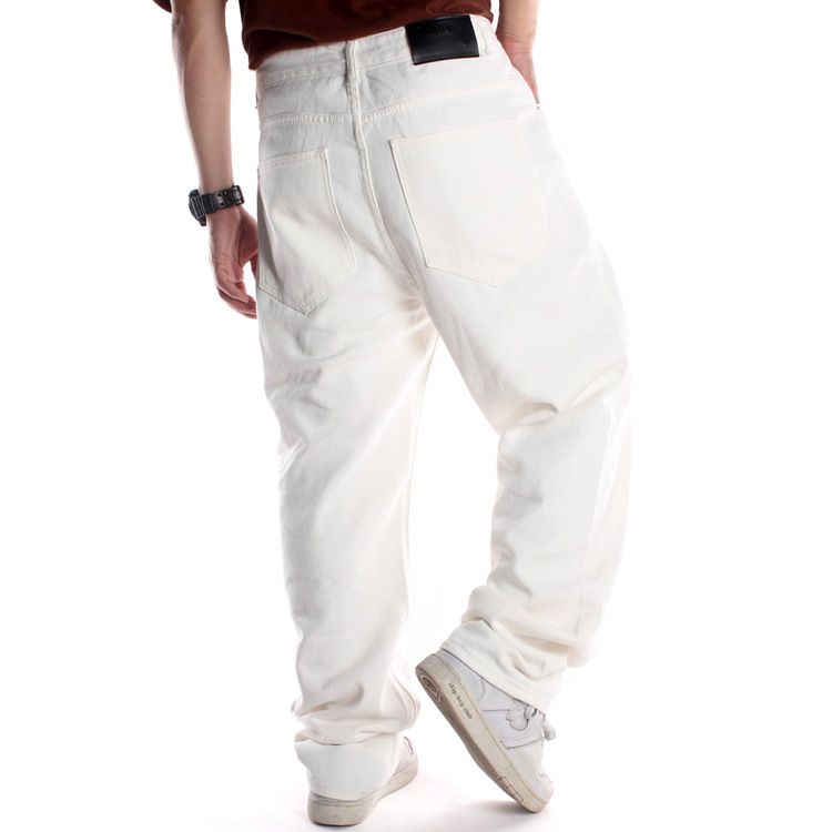Man's Clothing Trend Long Pants Men's Hip Hop Skate Baggy Plus Size Hip Hop Jeans_mkmklike.com