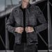 New Men's Autumn Winter Korean Style Trendy Cotton Slim Fit Retro Denim Jacket Cross-Border Dropshipping_mkmklike.com