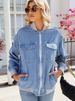K New Women's Baseball Jacket With Zipper Denim Jacket_mkmklike.com