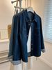 Chicco Chicco Korean Retro Long Sleeve Denim Shirt For Women Loose Lazy Simple Versatile Washed Jacket Autumn New Trendy Student_mkmklike.com
