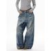 Retro Washed Distressed Wide Leg Scimitar Jeans Whiskered American Style Factory Direct Sales For Men And Women New Arrivals_mkmklike.com