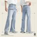 Men's Washed Flared Jeans With Zipper Pockets – Slim Fit, Raw Edge & Loose Comfort (Black Gray/Light Blue, S-XL)_mkmklike.com