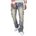 Men's Clothing Fashion New Lazy Autumn And Winter Snow Mountain Version High Ounce Gradient Lightning Jeans Ins Japanese Trend Ice Blue_mkmklike.com