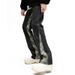 Nordmann European And American Style Side Camouflage Patchwork Jeans For Men With Unique Design, Loose Casual High Street Pants_mkmklike.com