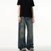 Men's Clothing American Style Dirtyfit Washed Distressed Straight Leg Jeans, New Summer Style, Retro Splatter Paint Casual Trousers For Men._mkmklike.com