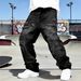 Men's Y2K Retro Cool Casual Patchwork Straight Leg Loose Pants New Fashion_mkmklike.com