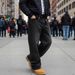 Men's Wide Leg Loose Fit Casual Retro Pants Curved Straight Leg Exclusive_mkmklike.com