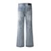 Washed Vintage Loose Jeans American Street Style INS Men's Dad Wide Leg Casual Straight Pants_mkmklike.com