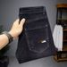 Jeans Spring/Summer 2025 New Trendy Brand Versatile Slim Fit Men's Casual Straight Leg Pants, Slightly Elastic And_mkmklike.com
