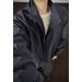 Cleanfit Deconstructed Stand-up Collar Bomber For Men, American Style Short Baseball With A Structured Shoulder_mkmklike.com