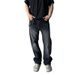 Men's Black Washed Straight Leg Trousers Summer High Street Trendy Distressed Wide Leg Floor Length Loose Fit American Brand_mkmklike.com