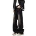 Retro Ripped Jeans Men's Spring And Autumn Washed Old American High Street Trendy Brand Casual Straight Loose Wide-leg Pants_mkmklike.com