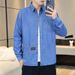 New Cotton Denim Long Sleeved Shirt For Spring Autumn Casual Top, Loose And Versatile Coat, Men's Trend_mkmklike.com