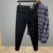 Men's Slim Fit Black Ripped Jeans - Stretch Comfort Denim Pants With Straight Leg & Mid Rise For Casual Wear_mkmklike.com