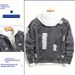 Denim Autumn Korean Style Trendy Ins Versatile Handsome Loose Casual Ripped Jacket Men's Clothing_mkmklike.com