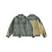 Eon Modish 2025 Autumn American Style Simple Loose Denim Jacket Coat_mkmklike.com
