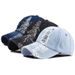 Hot Sale Men And Women Simple Hats One Size Fashion Washed Cotton Holed Denim Baseball Caps_mkmklike.com