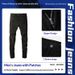 Pulse Foreign Trade Fashion European And American Black Patch Ripped Jeans Men's Simple Slim Fit Skinny Pants_mkmklike.com