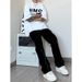 Nordmann High Street Design Black Jeans For Men Loose Straight Vintage Casual Pants American Style Trendy Brand Cool Versatile_mkmklike.com