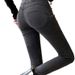 plus Size Slimming Denim Jeans High Waist Elastic Skinny Pencil Pants Peach Hip Design Fleece Lined New Autumn/Winter Style For Women_mkmklike.com