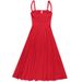 Women's Clothing temperament leisure strap waist slimming a swing suspender dress _mkmklike.com