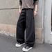 Men’s Vintage Washed Cotton Straight-Leg Pants Relaxed Utility Trousers (Mid-Rise, Drawstring Waist, No-Stretch Polyester Blend)_mkmklike.com