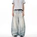 Vintage Washed Baggy Jeans For Men - 90s Inspired Wide Leg Distressed Denim Pants With Deconstructed Design_mkmklike.com