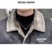 Denim Jacket Men's Autumn And Winter Fleece Thickened Jacket Handsome Lamb Wool Cotton Clothes_mkmklike.com