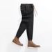 Autumn And Winter Thick Jeans Men's Rubber Band Waist Elastic Leggings High Street Solid Color Versatile Harlan Pants Men's Large Size Pants_mkmklike.com