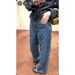 Women's Clothing Diamond Pattern Slim Fit Jeans Korean Style Loose Straight Leg Wide Leg Pants For Women_mkmklike.com