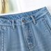 High Waist Flared Fleece-Lined Jeans For Women - Vintage Blue Stretch Denim Pants With Curved Hem, Warm & Stylish Winter Wear_mkmklike.com