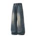 Men's Lyocell Retro Jeans - Loose Straight Leg American Vintage Wide Pants For Autumn & Casual Wear_mkmklike.com