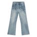 EF JEANS | 2024 New Washed Light Blue White Lightning Crack High Street Personality Jeans Trendy Men And Women_mkmklike.com