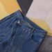K Niche Design Asymmetrical Waistband Fly Multi-Line Cut Seam Structure Denim Pants_mkmklike.com