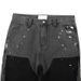Men's Clothing High Street Washed Distressed Patchwork Lumberjack Jeans For Men Retro Fashion Trend Ink Splashed Print Wide Leg Trousers_mkmklike.com