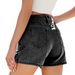 Women's Clothing Spring And Summer New Washed Design Beaded Slim Denim Skirt Women's Shorts_mkmklike.com