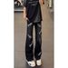 American European And American Fried Street Pants Autumn New Niche Design Tie-dye Inkjet Jeans Ins High Street Trousers_mkmklike.com