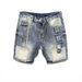 Men's Clothing Denim Shorts Men Summer Loose Trendy Print Contrast Color Multi Pocket Workwear Casual Shorts Men's Mid Length Pants_mkmklike.com