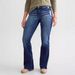 Women's Stretchy Flared Jeans With Distressed Details - Mid Rise Bootcut Denim Pants For Casual & Office Wear (Navy, Blue, Sky Blue) - S-xxl_mkmklike.com