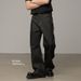 Vintage Raw Selvedge Denim Jeans – Men's Black Relaxed Straight Fit (S-3XL, 14oz Non-Stretch Cotton, Classic 5-Pocket Design)_mkmklike.com