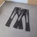 Men's Slim Fit Stretch Denim Jeans - High Street Fashion Straight Leg Pants For Teenagers & Young Adults (Black, Lightning Texture)_mkmklike.com