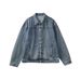 APO Clothing | Cross-Border Men's Denim Autumn American High Street Trendy Brand Washed Loose Turn-Down Collar Jacket_mkmklike.com