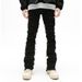 Distressed Raw-Hem Jeans For Men – Vintage Grunge Straight-Leg Bootcut Denim Pants (Black) Fashion Trends_mkmklike.com