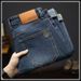 Men's Clothing Brown High End Jeans Men's Spring And Autumn New Elastic Slim All Match Straight Casual Trendy Long Pants_mkmklike.com