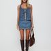 Sexy Hot Girl Women's Clothing; Sleeveless Lace-up Denim Vest And Shorts Denim Suit._mkmklike.com