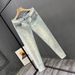 "Slim-Fit Stretch Jeans – Tailored Cropped Denim For Modern Minimalists (28-36, Dark Wash/Black)"_mkmklike.com